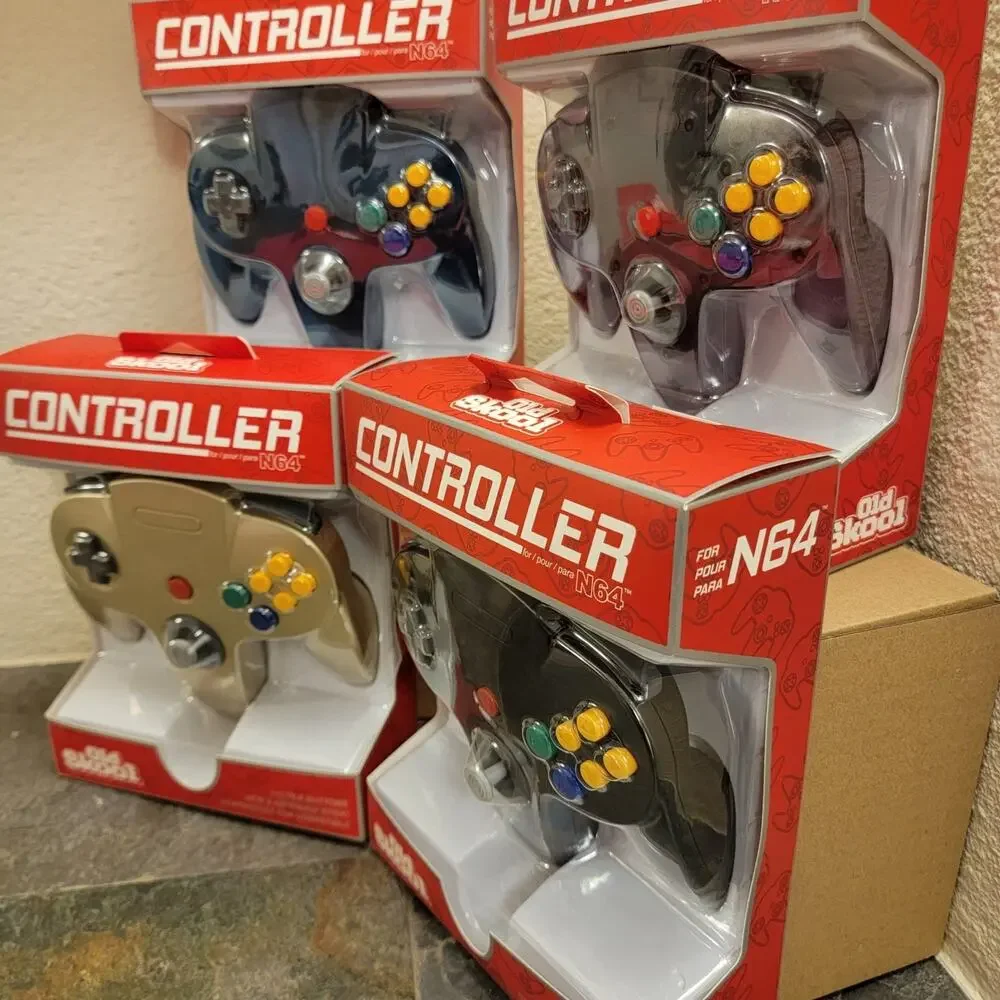 4 N64 Controllers - 4 Colors Bundle (NEW) - Nintendo64 - Old Skool